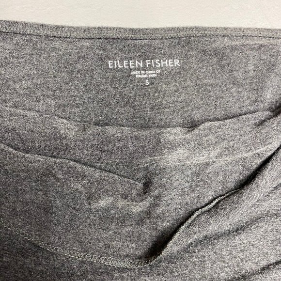 Eileen Fisher Grey Viscose Tunic Cowl Boat Neck S - Picture 6 of 6